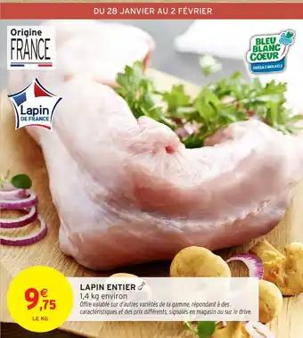 Lapin entier 1.4 kg