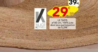 ALICE KEYNES Le tapis
