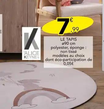 ALICE KEYNES Le tapis