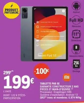 Tablette pad se