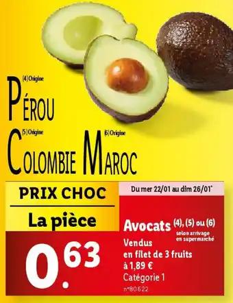 Avocats 1 piece