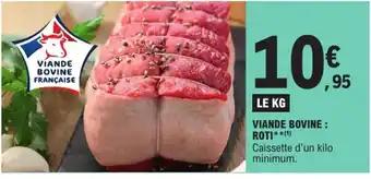 Viande bovine : roti