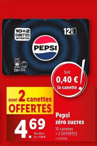 Pepsi Pepsi zéro sucres