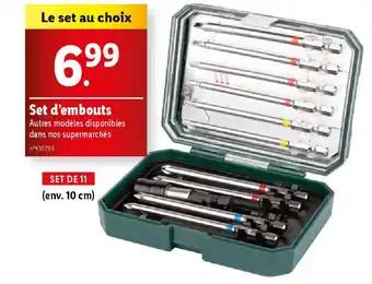 Set d'embouts 10 cm