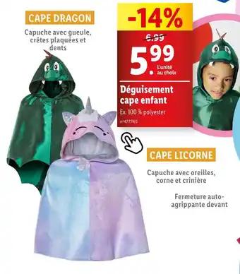 Déguisement cape enfant