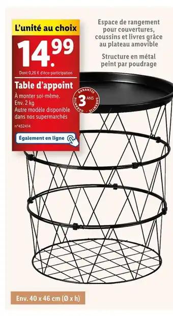 Table d'appoint