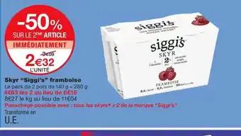 SIGGIS Skyr framboise