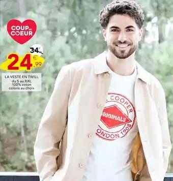 La veste en twill