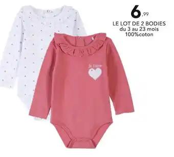 Le lot de 2 bodies