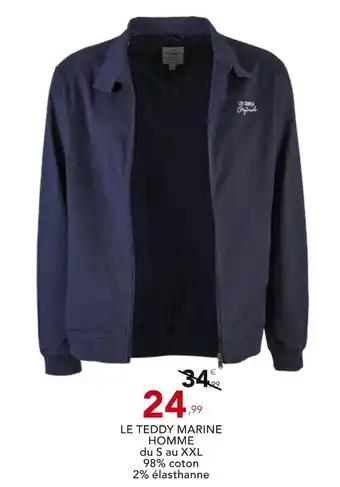 Le teddy marine homme