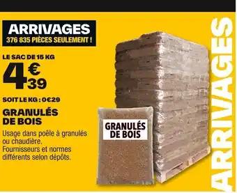 GRANULÉS DE BOIS