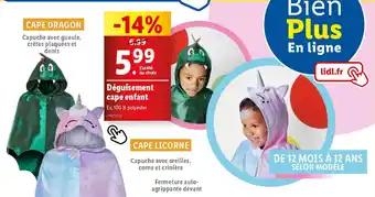 Deguisement cape enfant