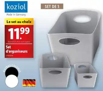 Koziol set d organiseurs