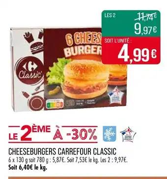 CARREFOUR Cheeseburgers