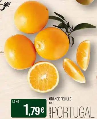 Orange feuille