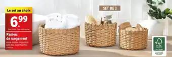 Paniers de rangement