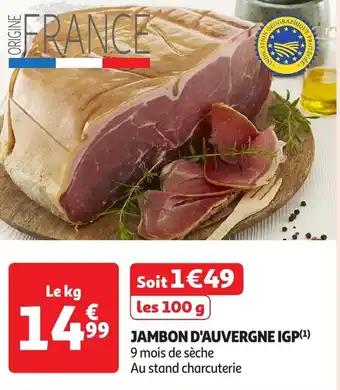 Jambon d'auvergne IGP