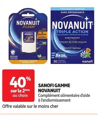 NOVANUIT Sanofi gamme