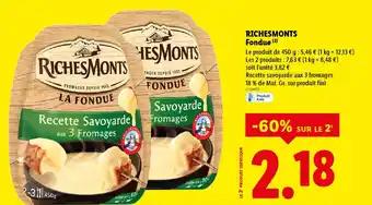 RICHESMONTS Fondue