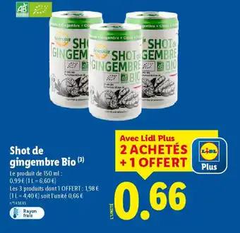 Shot de gingembre Bio