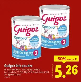 GUIGOZ lait poudre