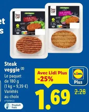 Toque du Chef Steak veggie