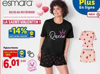 ESMARA Pyjama femme