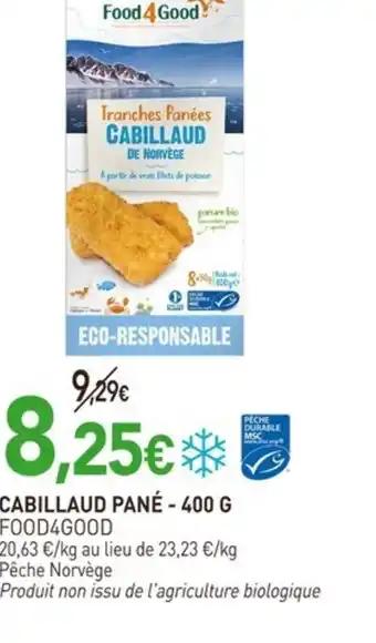 Cabillaud pané 400 g