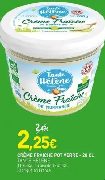 Crème fraiche pot verre