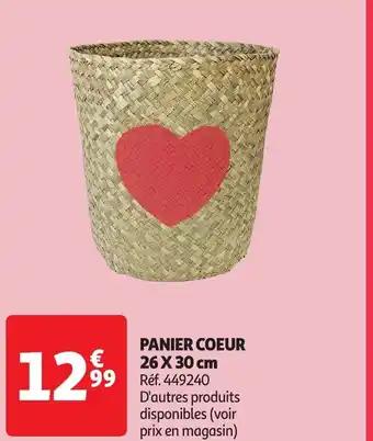 Panier coeur 26 X 30 cm