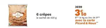 Picard 6 crêpes