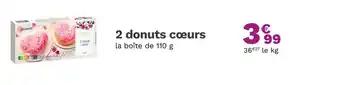 PICARD 2 donuts cœurs