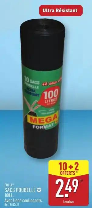 Folia sacs poubelle 100 L