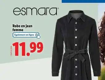 ESMARA Robe en jean femme