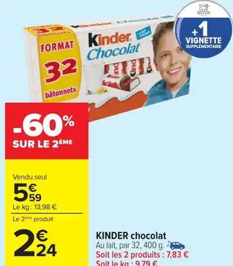 KINDER chocolat 400 g