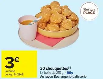 30 chouquettes 210 g