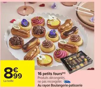 16 petits fours