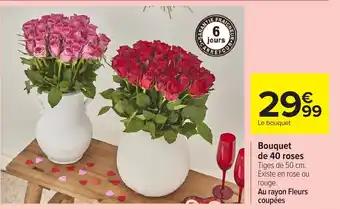 Bouquet de 40 roses