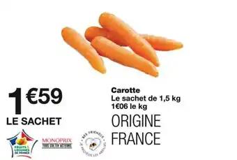 Carotte 1.5 kg 