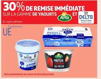 Sur la gamme de yaourts
