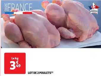Lot de 2 poulets