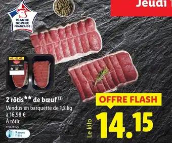 2 rôtis de bœuf