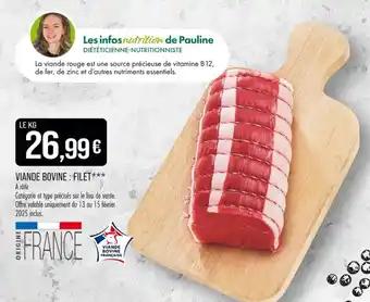 Viande bovine: filet