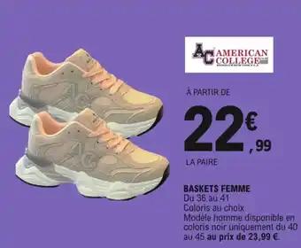 Baskets femme