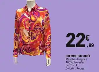 Chemise imprimée S - XL