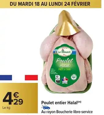 Poulet entier Halal