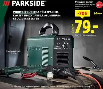 PARKSIDE Découpeur plasma