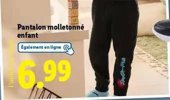 Pantalon molletonné enfant