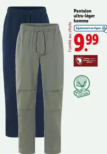 Pantalon ultra-léger homme