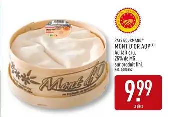 PAYS GOURMAND Mont d’or aop